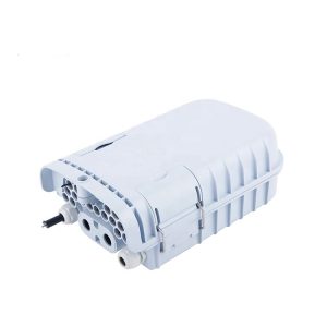 16 port outdoor fiber distribution box with 4 cable access point