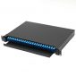 1u 19'' rack mount fiber optic patch panel loaded 24 singlemode sc duplex adapter