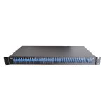 rack mounted 1x32 abs box type splitter loaded with 32 sc upc singlemode simplex adapters