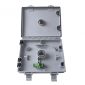 2 port wall mount fiber distribution box that makethe junction between fiber optic cable and pigtail||inner of 2 port wall mount fiber distribution box with sc apc adapter