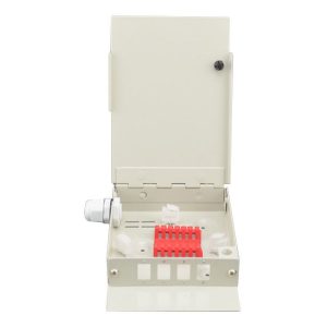 Wall Mount Termination Box With 4 External Adapter Ports, 4 Splices