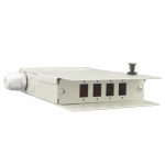 Fiber Termination Box With 4 Adapter Ports, 4 Splices