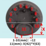 6 in 6 out Dome Fiber Splicing Enclosure, 144 Splices - Image 4