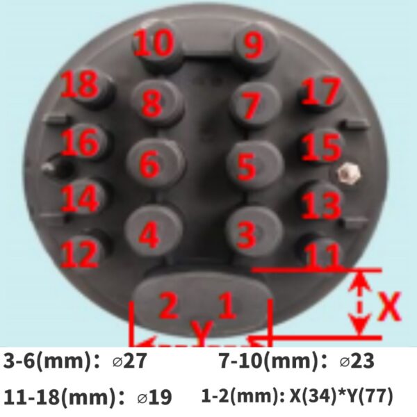 9 In 9 Out Fiber Optic Splice Closure Splitter Type, 288 Splices - Image 3
