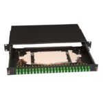 rack mounted fiber patch panel with 24 sc simplex adapter panel