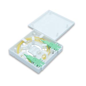 2 fiber optic wall plate with 2 adapter port A86 panel box