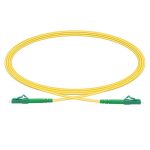 lc-lc apc single mode simplex fiber optic patch cable