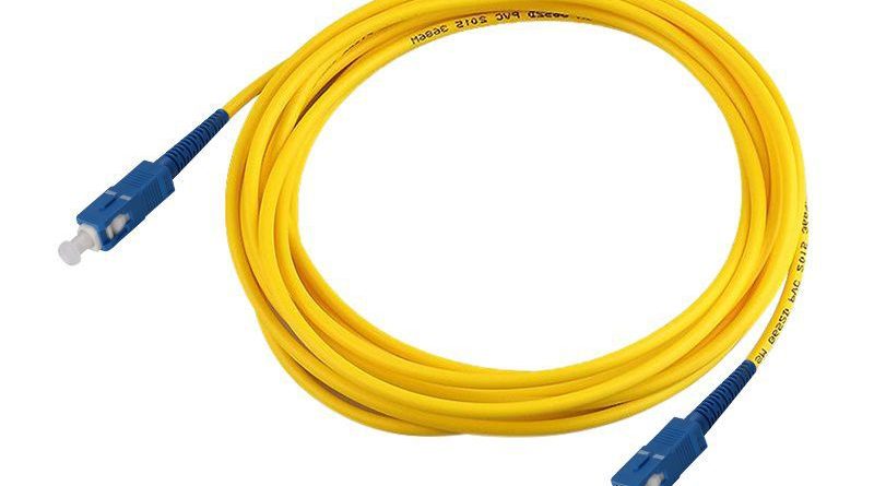 SC-SC singlemode fiber patch cable blue