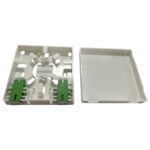 fiber optical wall plate with 2 sc ports