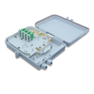 16 port outdoor fiber optic distribution box with sc apc adapter and connectorized pigtail