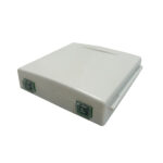 2 port fiber optic wall outlet termination box for ftth