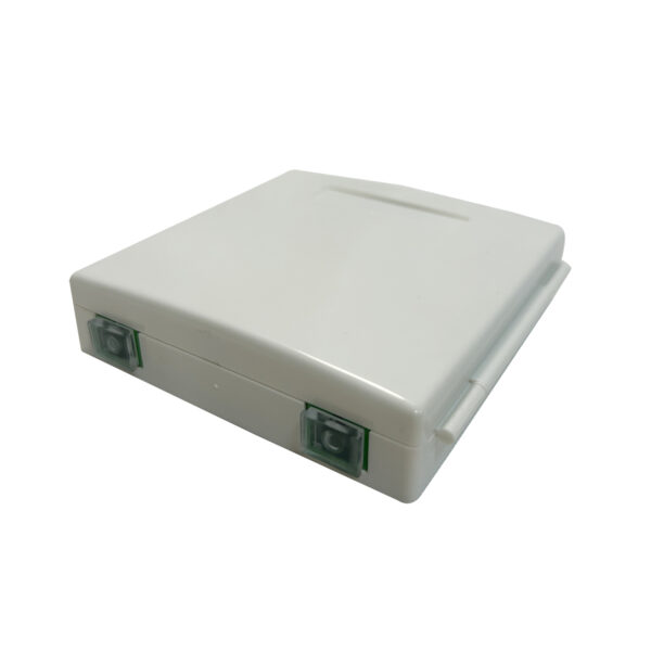 2 port fiber optic wall outlet termination box for ftth