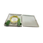 indoor fiber optic wall outlet with 2 sc ports for 2 cores termination