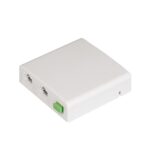 86 type fiber wall outlet box with 1 sc adapter port and 2 RJ45
