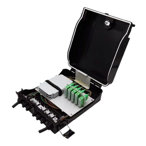 2 in 5 port optical fiber distribution box with 24 adapter panel