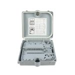 outdoor weatherproof 12 ports fiber optic distribution box for max 20 fiber splice and junction