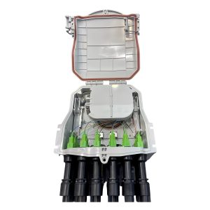 outdoor 16 port waterproof ftth splitter distribution box for max 32 splice