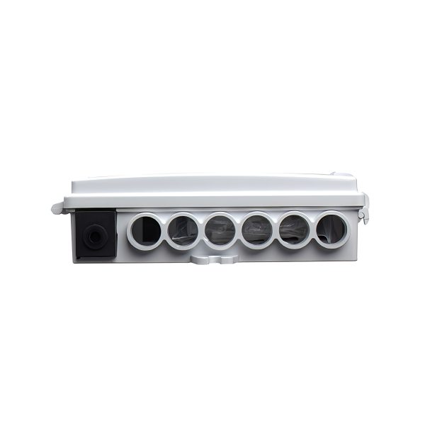ftth wall mount 6 cores fiber termination box with 1 cable access point
