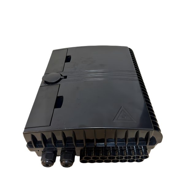 indoor & outdoor 16 port fiber distribution box with 2 cable access port for installing mini type splitter and 24 cores splicing