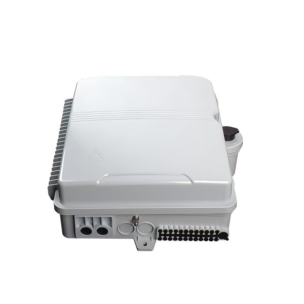 outdoor 24 core fiber distribution box with 4 cable access ports