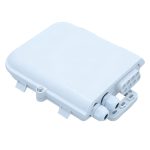 outdoor wall mounted 8 port fiber splitter distribution box with 2 cable entry ports