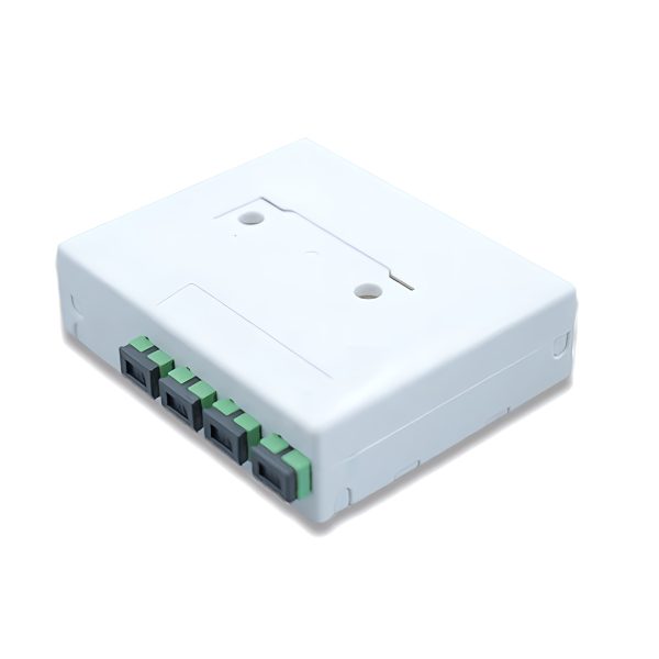 4 core indoor fiber access termination box with 4 adapter port