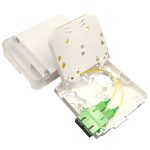 indoor 2 port fiber termination box loaded with sc duplex adapter for ftth fttd network