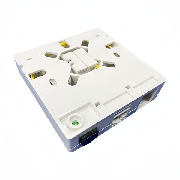 FTTH Wall Outlet Box With 1 SC Port  and  2 RJ45 Ethernet ports, 1 Splice - Image 4