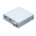 86 type ftth wall outlet box with 3 port for 1 core splice