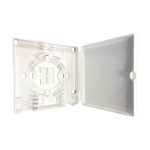 2 port fiber optic wall outlet for home network