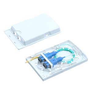 2 sc port fiber termination enclosure for 2 cores splice