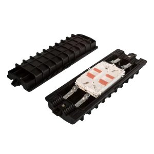 horizontal 2 in 2 in out 96 fiber splice closure