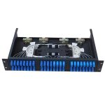 2u 48 port fiber patch enclosure with 8pcs 6-port sc adapter panel