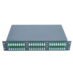 2u rack mounted fiber patch panel with 48 sc apc adapter panel