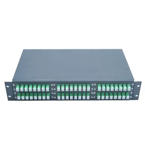 2u rack mounted fiber patch panel with 48 sc apc adapter panel