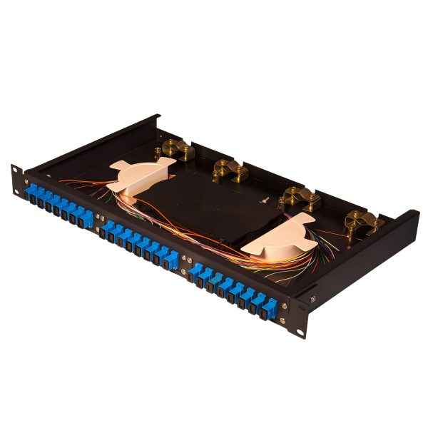 2U Fiber Patch Panel With 48 Adapter Ports, Max 96 Splices - Image 5