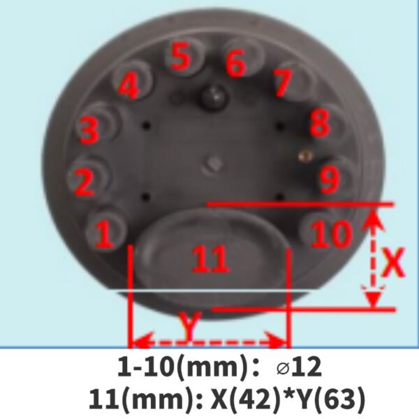 144 Cores Dome Type Closure with 11 Cable Ports, 6 in 6 Out - Image 5
