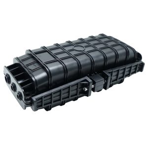 3 in 3 out 24 cores fiber optic inline splice closure with 10 splice tray