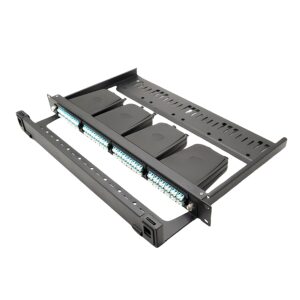 96 port rack mount high density mpo fiber patch panel for modular cabling