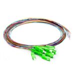 12 strand color coded fanout fiber optic pigtail
