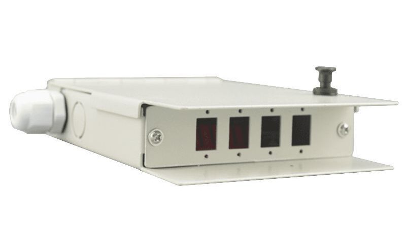 4 port wall mount fiber termination box 4 cores splice