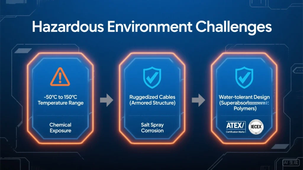 Oil Gas Fiber Solutions 2025-Hazardous Environment Challenges_topfiberbox.com