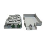 2 port indoor fiber termination outlet for 2 splices