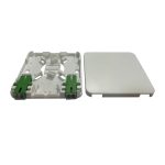 indoor ftth 2 port fiber wall socket with 2 sc adapter interface